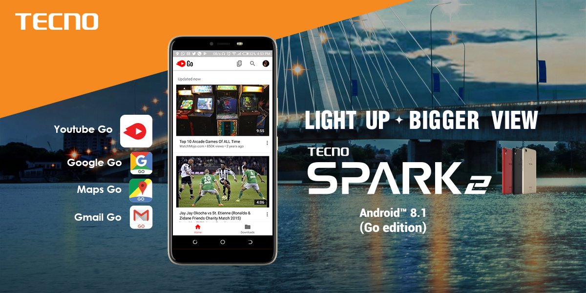 TECNOMobileNG's tweet image. Spark 2 delivers a smooth experience with Android Go and its special suite of Apps. Which has been your favourite Android Go app so far? #Spark2LightUp