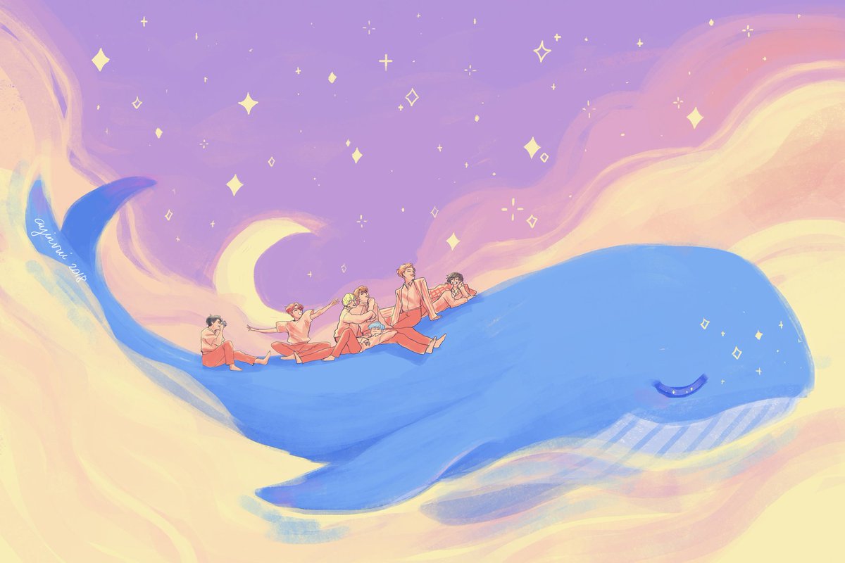 ayinvui's tweet photo. We're on a journey to love ourselves. ✨

This came to mind when I first listened to Answer Love Myself. I wanted to capture what I felt throughout the song &amp; to celebrate the LY series with OT7 art. 💜

Thank you so much @BTS_twt! 💜

#BTS #BTSfanart #btsartmy #artPH https://t.co/5X0ShDh3u4
