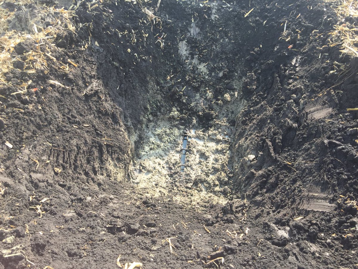 Hol_Drainage's tweet photo. First lateral of the day is plowed in as part of the @TimewellPipe tile display and is already running at least 1/2 full... #PatternTile works!
#TilePlow #AgDrainage #FPS18 https://t.co/Aq07AplHEy