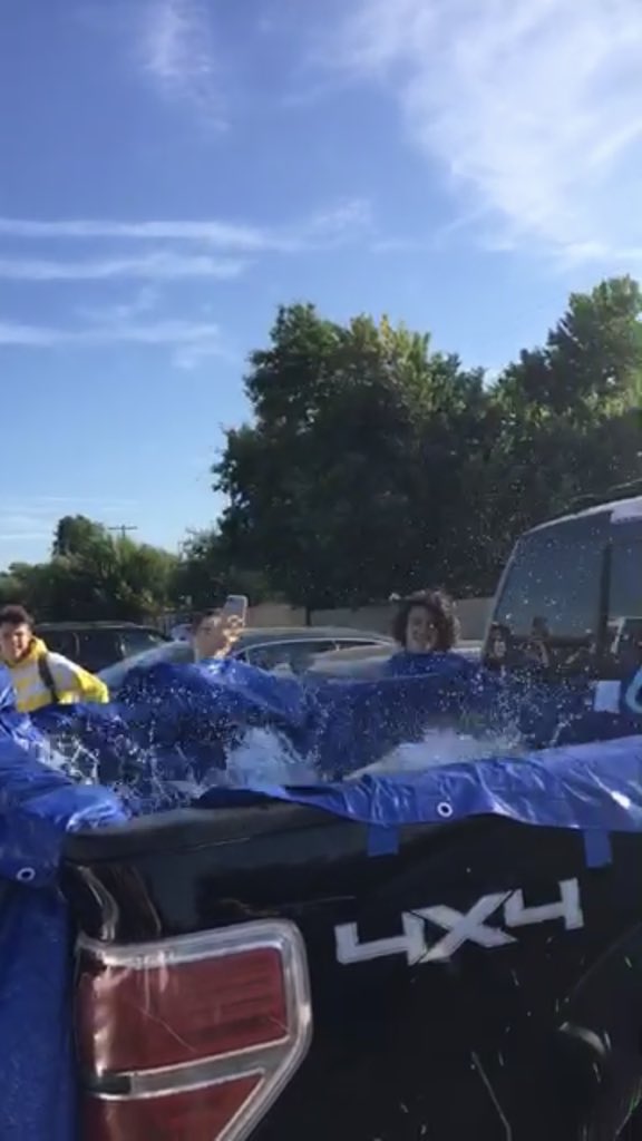 We go hard for under the sun day at Norman HIGH!!! We accept nothing less then full sends!! #dubweek