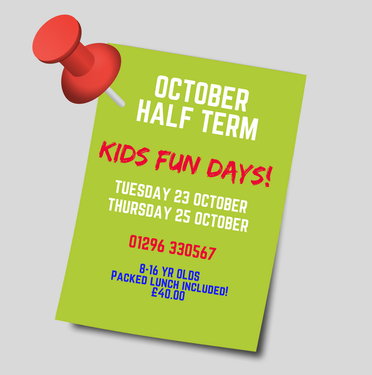 JUST RELEASED! - OCTOBER HALF TERM - KIDS FUN DAY DATES! 01296 330567 TO BOOK! £10.00 required at time of booking
#karting #indoorkarting #juniorkarting #kadetkarting #aylesburykarting #halfterm