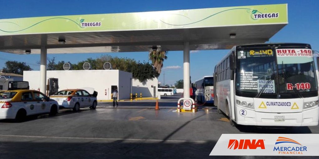 DINAmx's tweet photo. En esta estación se abastecen de #GasNatural más de 80 unidades #LinnerG adquiridas por #GrupoTrees, con motor @CumminsdeMexico. #MovilidadSustentable #DINAteMueve https://t.co/GUa30mUiZN