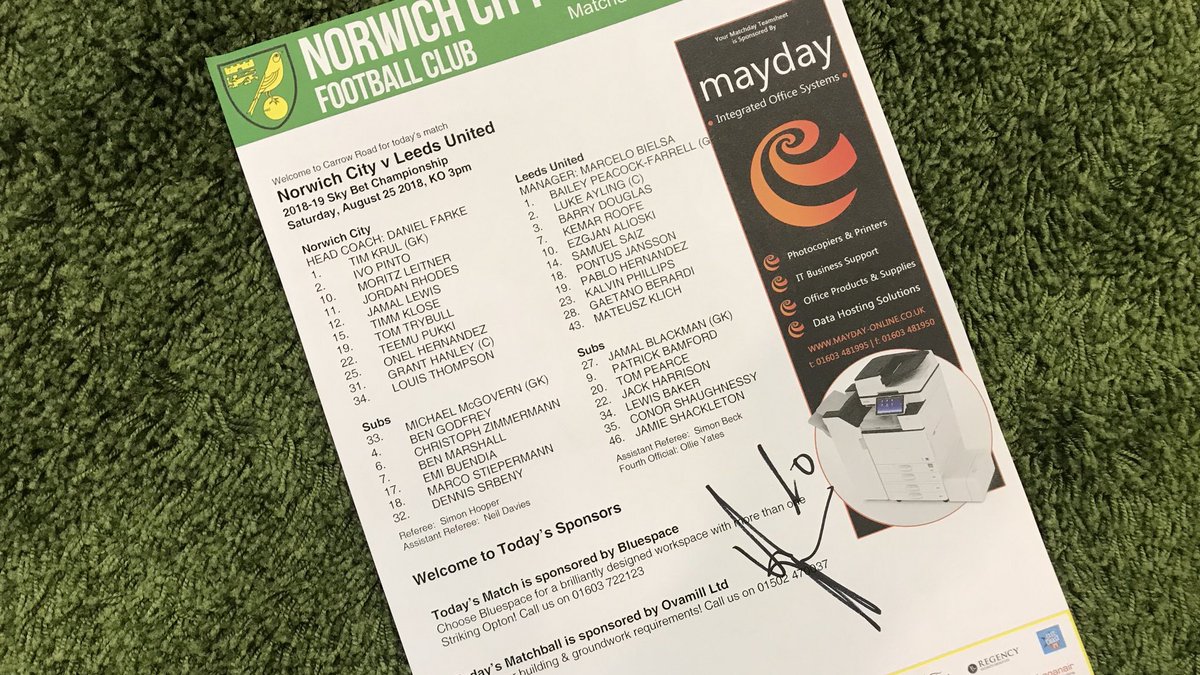 👀 | Want to win a signed <a href="/ezgjanalioski/">Ezgjan Alioski</a> teamsheet from the weekend? Simply RT before midnight and we’ll pick a winner at random