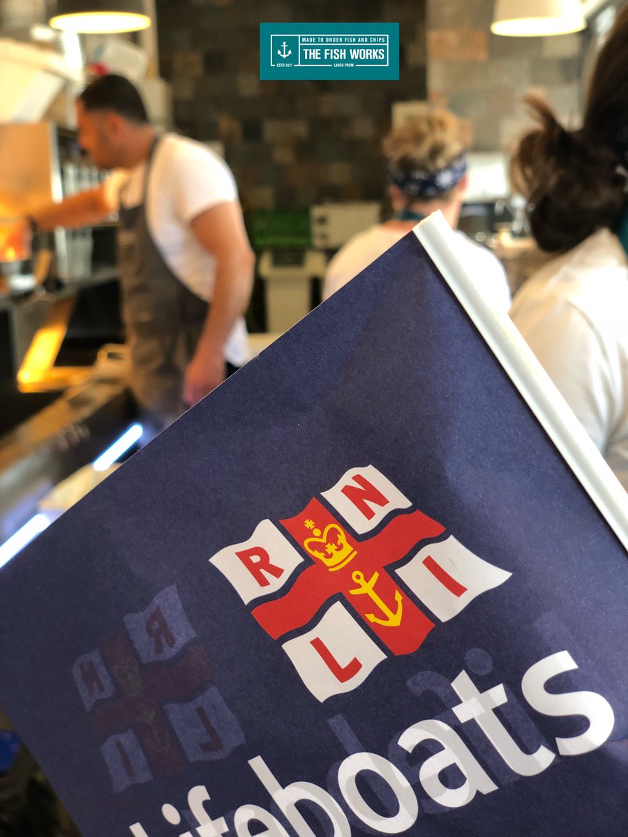 The Fish Works Happily Supporting our Local RNLI a Team of Dedicated Volunteers who work hard to save lives at sea. 

#fishandchips #rnli #largsrnli #glutenfree #ayrshireandarran #visitscotland #largs #scoland #nfff #seafish #fishnchipawards #tasteourbest #scottishseafood