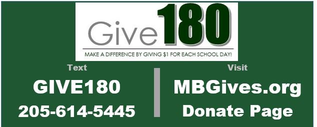 MBCSFoundation's tweet photo. $1 for each school day = $180 to make a difference for our students and teachers.  Give180! https://t.co/n35zO4CRNx