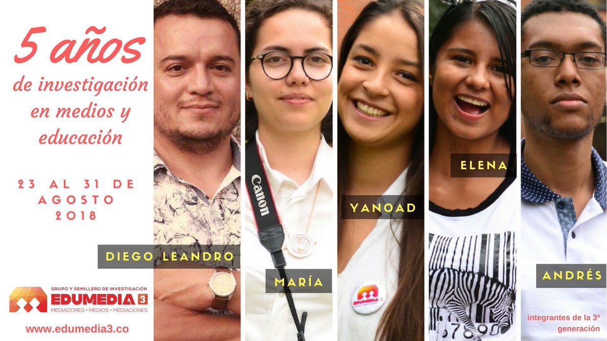 Entre el 23 y el 31 de agosto celebramos 5 años de Edumedia-3 edumedia3.co/entre-el-23-y-… vía <a href="/edumedia_3/">Edumedia 3</a> <a href="/CulturaenBta/">Secretaría de Cultura de Bogotá</a> <a href="/CulturaPereira/">Instituto de Cultura</a> <a href="/CulturaSP/">Secretaria da Cultura, Economia e Indústria</a> <a href="/CulturaBCN/">CulturaBCN</a> <a href="/CulturaGovBr/">Ministério da Cultura</a> @mec_educacion <a href="/UABBarcelona/">Universitat Autònoma de Barcelona</a> <a href="/usponline/">USP - Universidade de São Paulo</a> <a href="/educomUSP/">Educomunicação</a> <a href="/gabineteuab/">Gabinete de Comunicación y Educación</a> <a href="/GrupoComunicar/">Grupo Comunicar</a> <a href="/Rev_Comunicar/">Revista Comunicar</a>
