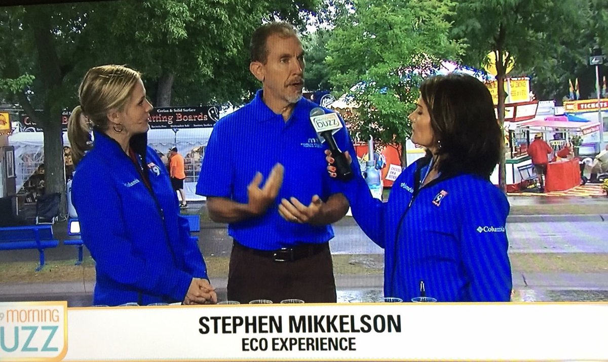 MikkStephen's tweet photo. Getting good exposure for #EcoExperience18 this morning on “The Morning Buzz” on @fox9kmsp. I felt tall 🤓. https://t.co/XLnDVGZK1D