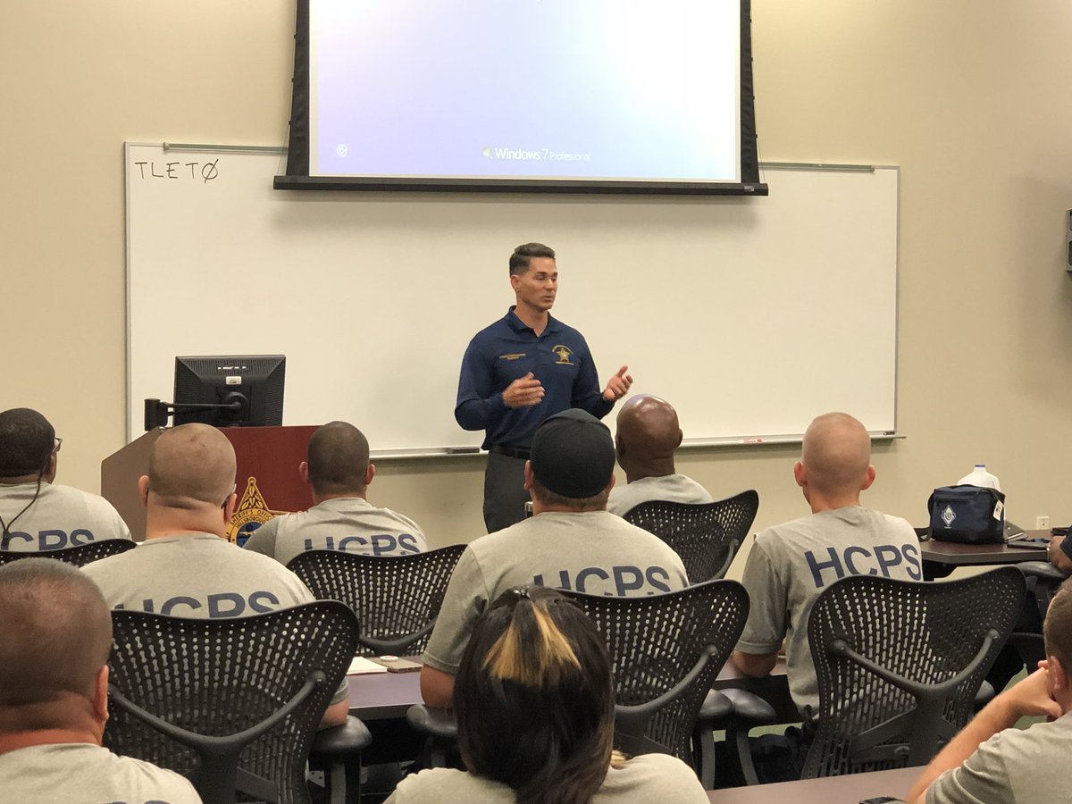 ChadChronister's tweet photo. At our Training Center talking with Sheriff’s Office Trained @HillsboroughSch Security Officers who will finish their rigorous training and deploy soon. Superintendent @Jeff_Eakins and I are committed to student safety!! https://t.co/pQJQCasMnG