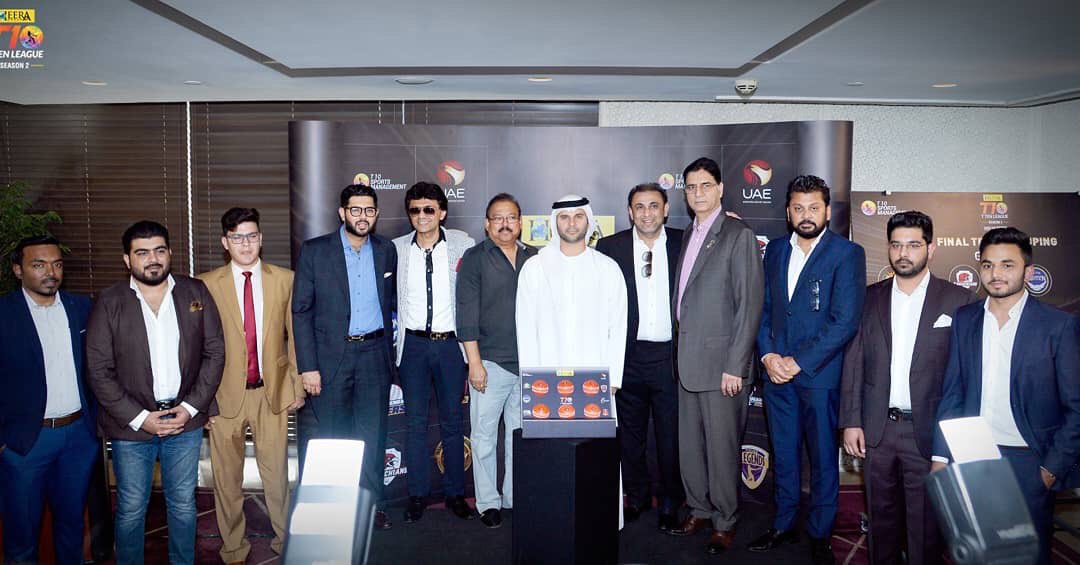 ClubMaratha's tweet photo. @T10League team owners came together to decide who plays who in the 2️⃣nd season of the league. Here are a few glimpses from the event. 

#BusAbDus
@parvezkhan35 @wasimakramlive @MarathaArabians https://t.co/V4W0JHYXZ3