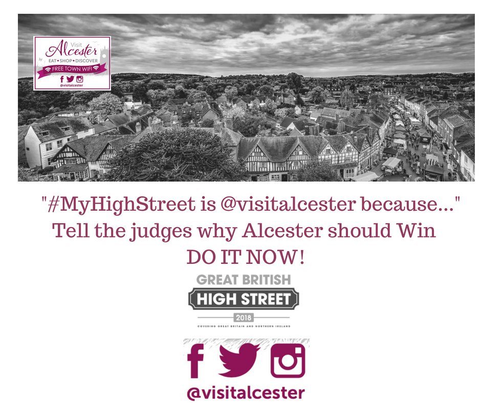 VisitAlcester (@visitalcester) on Twitter photo DO IT NOW!!! Community engagement & shopkeeper selfies account for 30% of our marks! Only a few days left of shortlisting! So get to it #alcester <a href="/visitalcester/">VisitAlcester</a> @WarksTN <a href="/Alcester_Food/">AlcesterFoodFestival</a> <a href="/AlcesterTown/">Alcester Town</a> <a href="/Alcesterchamber/">Alcester Chamber</a> <a href="/AlcesterNews/">Alcester News 🗨</a> <a href="/AlcesterStNics/">AlcesterStNicsSchool</a> <a href="/TheGBHighSt/">The GB High St</a> #MyHighStreet DO IT NOW!!! Community engagement & shopkeeper selfies account for 30% of our marks! Only a few days left of shortlisting! So get to it #alcester <a href="/visitalcester/">VisitAlcester</a> @WarksTN <a href="/Alcester_Food/">AlcesterFoodFestival</a> <a href="/AlcesterTown/">Alcester Town</a> <a href="/Alcesterchamber/">Alcester Chamber</a> <a href="/AlcesterNews/">Alcester News 🗨</a> <a href="/AlcesterStNics/">AlcesterStNicsSchool</a> <a href="/TheGBHighSt/">The GB High St</a> #MyHighStreet