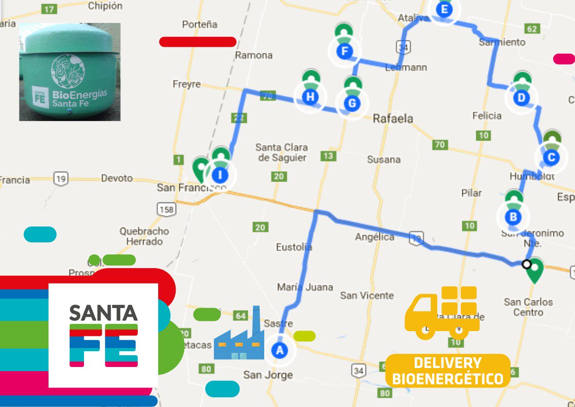 GeeseVeronica's tweet photo. Recorrido del delivery bioenergético de los 1⃣0⃣ primeros biodigestores desde #Mayper hasta las escuelas, porque #SantaFe es #bioenergía y se lo vamos a mostrar a todos..! 💚💛💚 https://t.co/0b0dz4rMWE