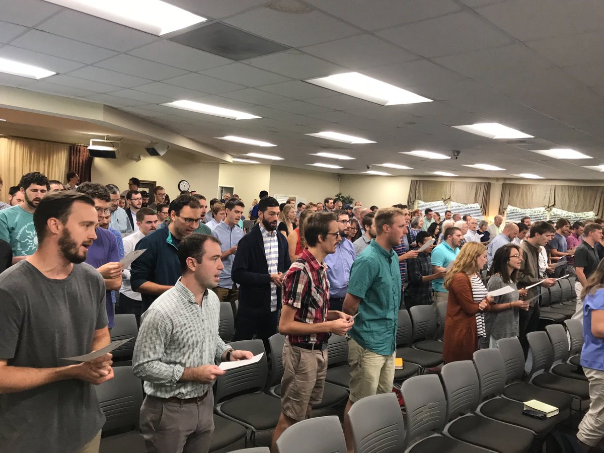 RTSCharlotte's tweet photo. A few scenes from opening convocation. Professor @RevKevDeYoung is currently delivering a lecture entitled “Awakening in the Middle Colonies: Lessons from a Dead, Dutch Domine.” https://t.co/6FLskDfpSC
