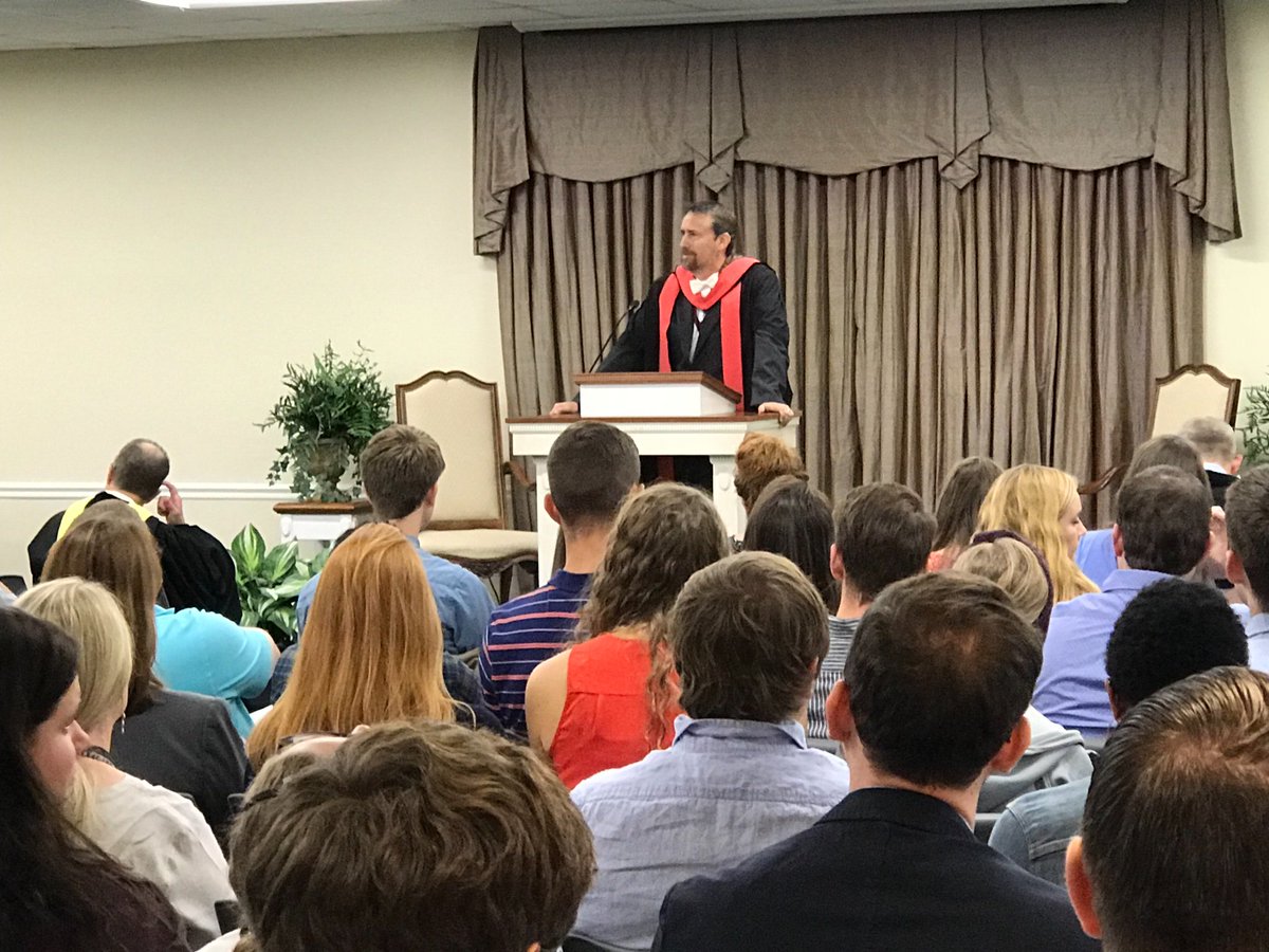 RTSCharlotte's tweet photo. A few scenes from opening convocation. Professor @RevKevDeYoung is currently delivering a lecture entitled “Awakening in the Middle Colonies: Lessons from a Dead, Dutch Domine.” https://t.co/6FLskDfpSC