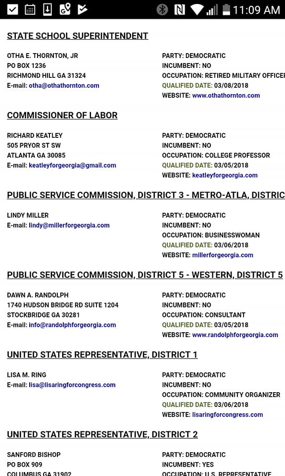 2ECHIXX's tweet photo. This is what I think of when I hear 'institutional racism.' On the GA #Myvoterpage website under qualified candidates, Candidate for Governor, Stacey Abrams is listed as Author/Self-Employed even though she is an Attorney, CEO, Politician, etc. @staceyabrams @PoliticallyGa https://t.co/kziYbNkPvu