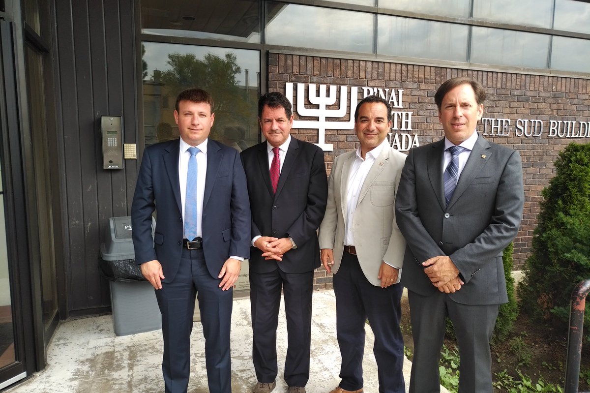 MichaelMostyn's tweet image. Had a very productive strategy and security meeting at B’nai Brith Canada HQ in Toronto today. Grateful for the strong support of our elected officials in York Centre @LevittMichael, @Roman_Baber, and @PasternakTO. #cdnpoli
