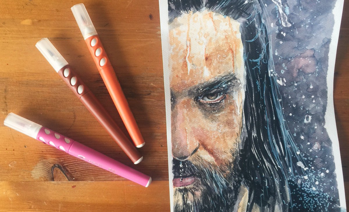 barbiemichaels7's tweet photo. A #portrait of #JasonMomoa as #Aquaman - I used #Creadu markers by #Empik #aquamanmovie #aquamanfanart #art #artist #CCSD #fanart #dccomics #DCfanart #DC https://t.co/3NgnYvGZaM