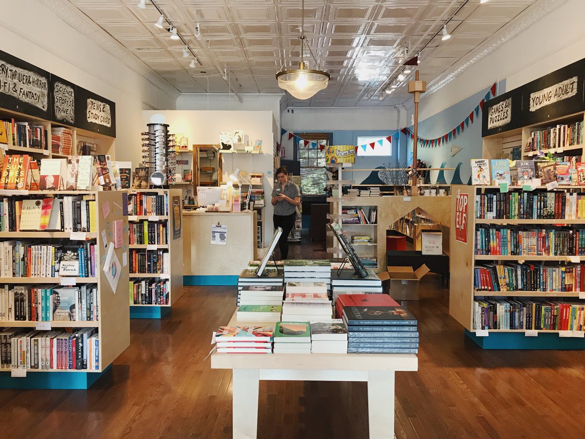 AvidBookshop's tweet photo. The Five Points shop has re-opened today (Tuesday, 8/28) &amp; will have regular hours (10am-8pm). Thank goodness for an amazing landlord and a fabulous community. @SIndies @ABAbook @VisitAthensGA https://t.co/1XNPYRsAYU