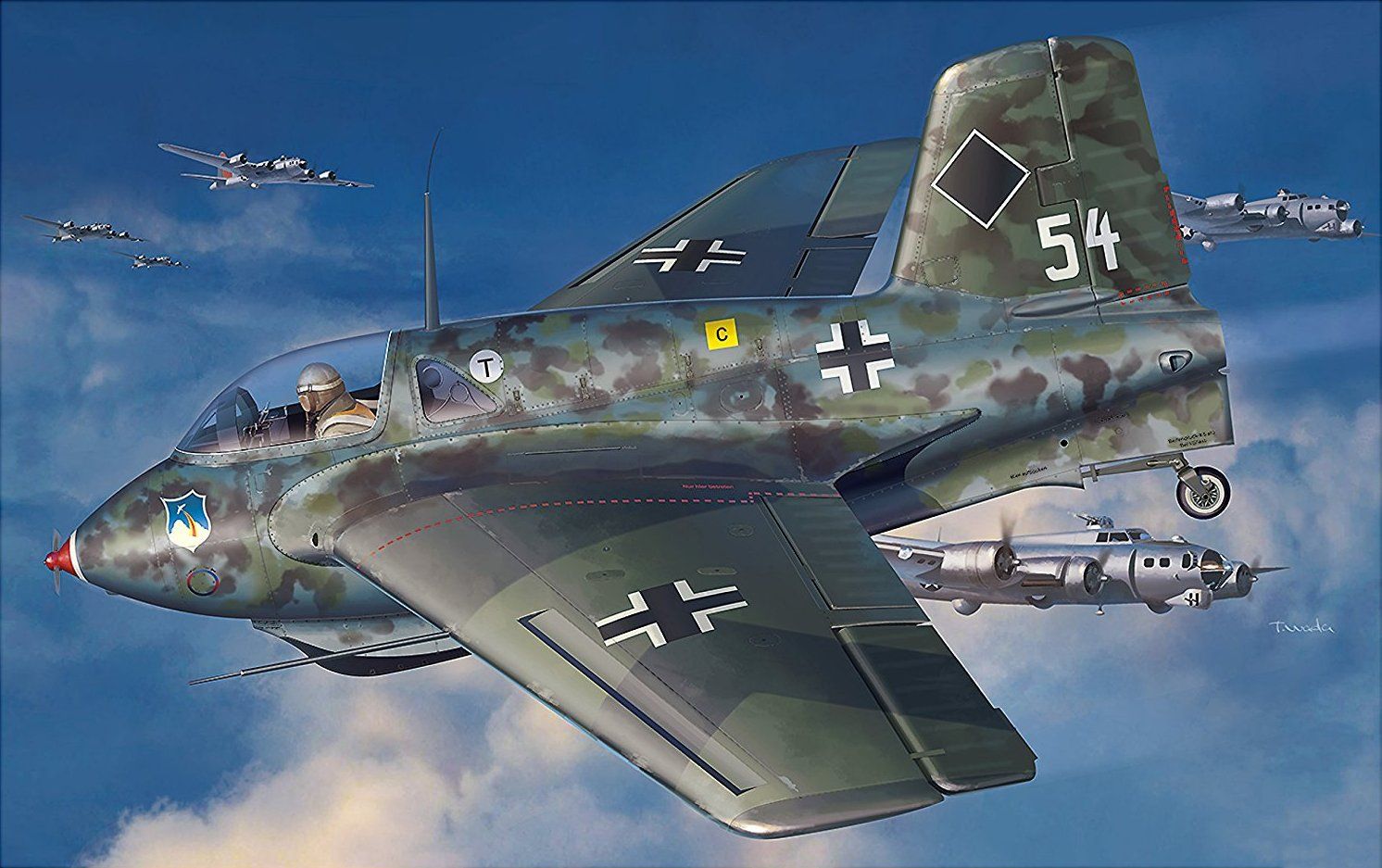 The Aviation Art Messerschmitt Me 163b Komet By Takayoshi Wada The Messerschmitt Me 163 Komet Was A German Rocket Powered Interceptor Aircraft Messerschmitt Me163komet Me163 Interceptor Luftwaffe T Co Kdrikseh6y Twitter