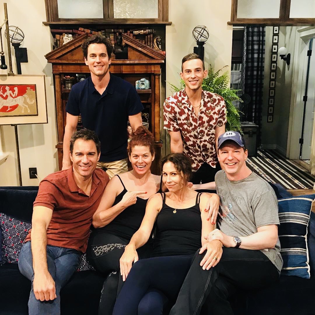 SeanHayes's tweet photo. Check out this gaggle of goofs. @WillAndGrace #WillAndGrace https://t.co/onFK6fgsD6
