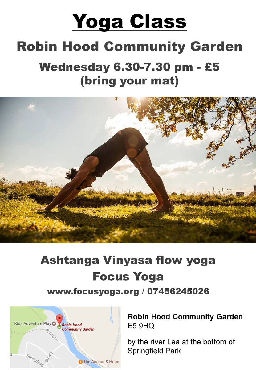 #yoga is back at the Robin Hood Garden (#E5 9HQ), every Wed 6.30-7.30pm, £5, bring your own mats! #CommunityGarden #Hackney