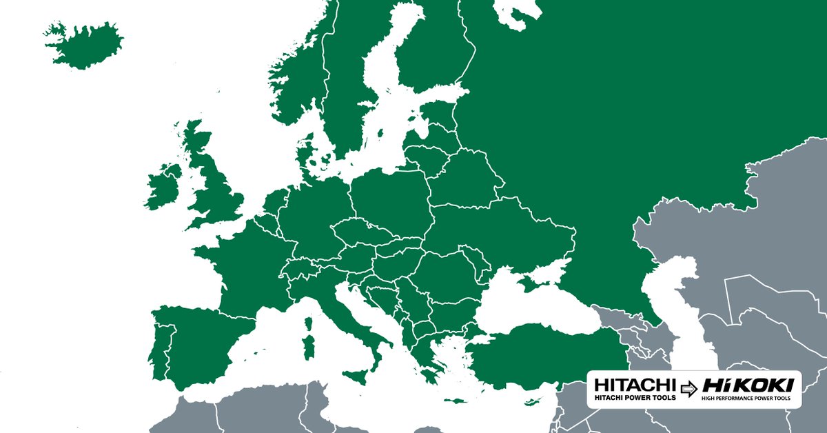 HiKOKIToolsES's tweet photo. En casa, en Europa. Los productos HiKOKI estarán disponibles en más de 40 países. Obtenga más información sobre todos nuestros socios europeos y nuestros enlaces globales en nuestro sitio web. #Hitachi #HiKOKI #HighPerformancePowerTools https://t.co/bIe5PAJwUW