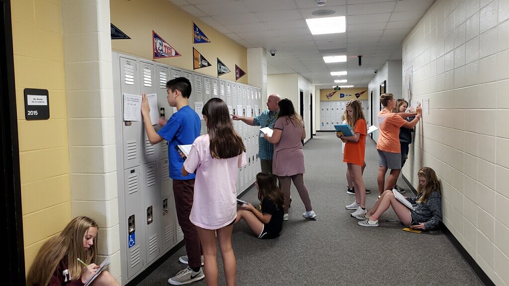 Mr Martin is stirring things up and getting his Geometry students up and moving! <a href="/KleinOak/">Klein Oak HS</a> #promise2purpose