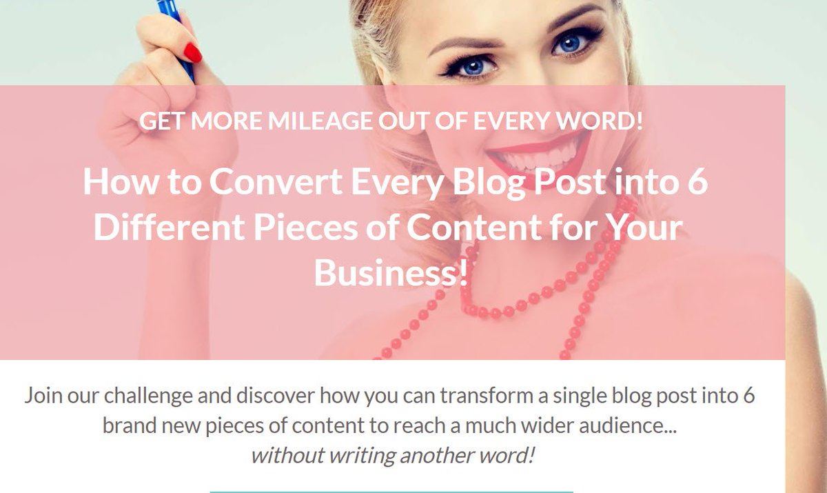 UsePLR's tweet image. Free Blog Repurposing Challenge from CoachGlue

Turn Your Blog Post into 6 Pieces of Content

useplr.com/category/did-y…  (8/28 edition)

#RepurposingChallenge #BlogRepurposing #CoachGlue #NicoleDean #MelissaIngold