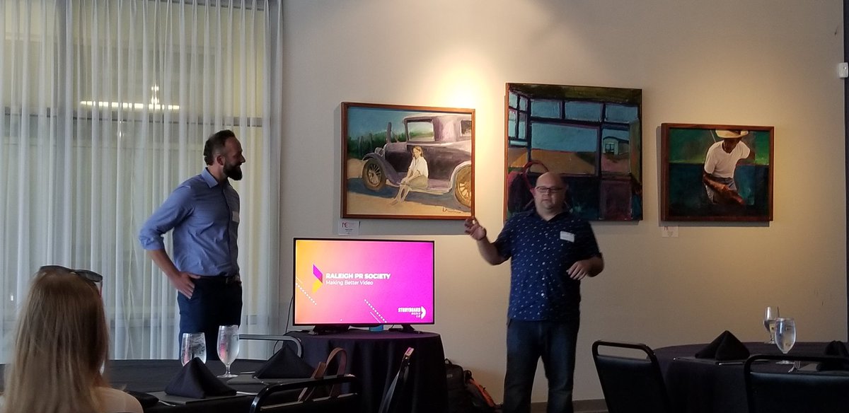 Looking forward to hearing from <a href="/storyboardnc/">Storyboard Media</a> <a href="/RPRS/">Raleigh PR Society</a>