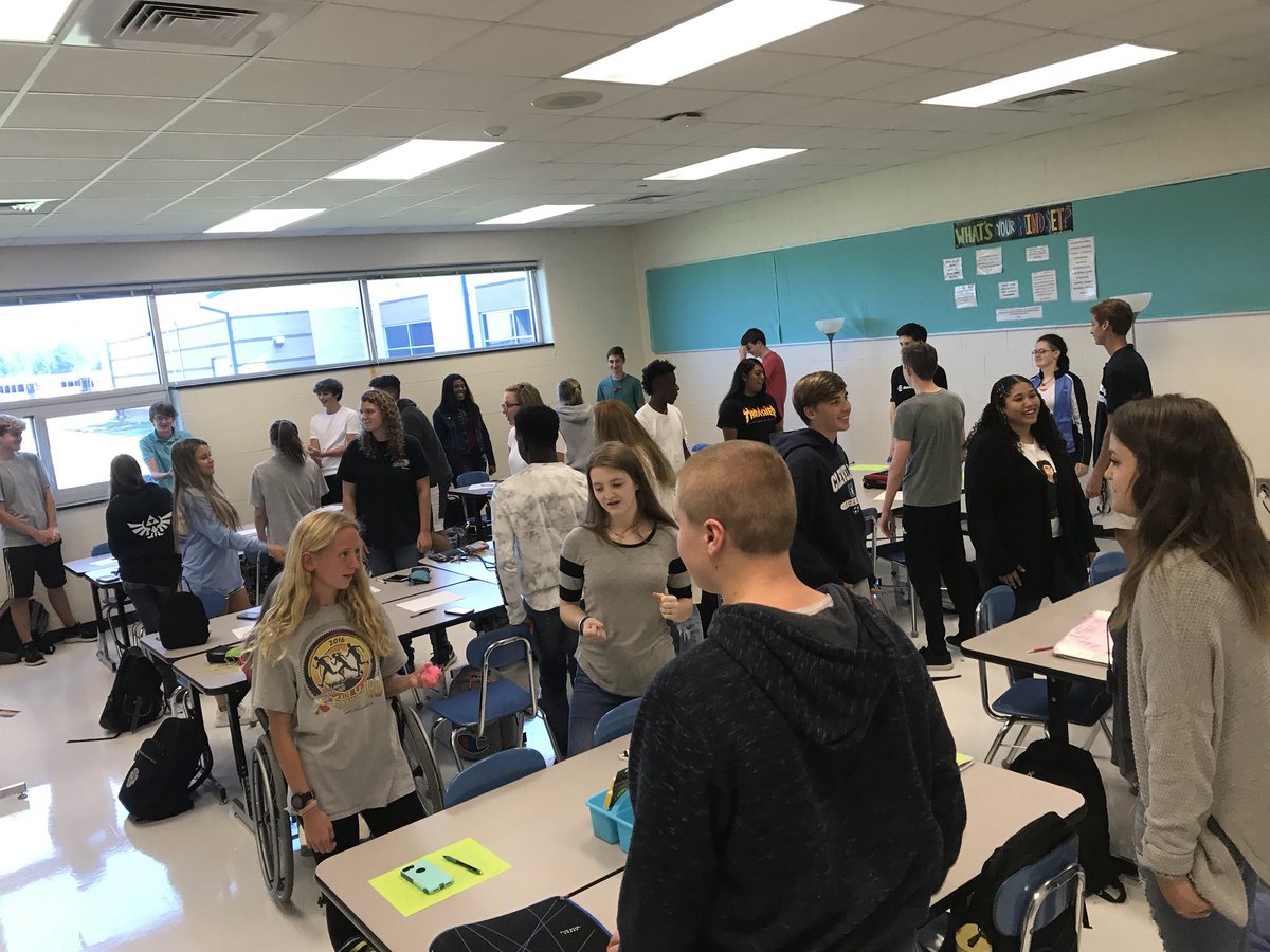Building relationships in English class with @coachreas...toss and talk!