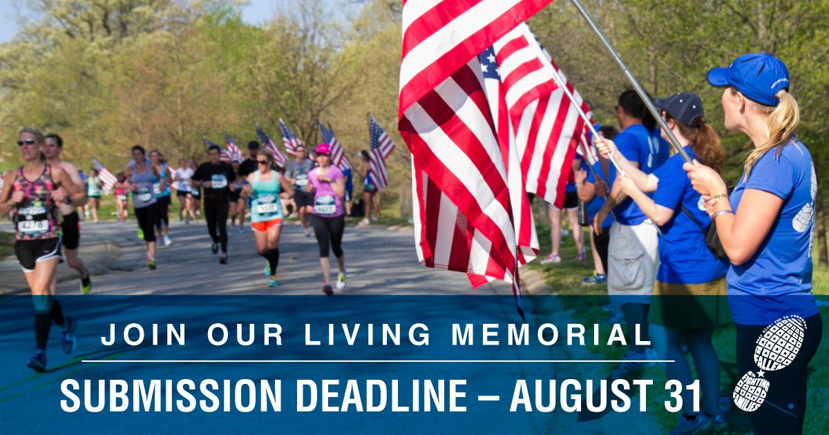 wbr2r's tweet photo. Tribute Poster deadline is THIS Friday for the @Marine_Marathon. Request your poster here- https://t.co/6KrhhW2C0f

#wearblueMile
Why do you #runinblue
Tell us your #wearblueMile story https://t.co/Wdptv25aOy