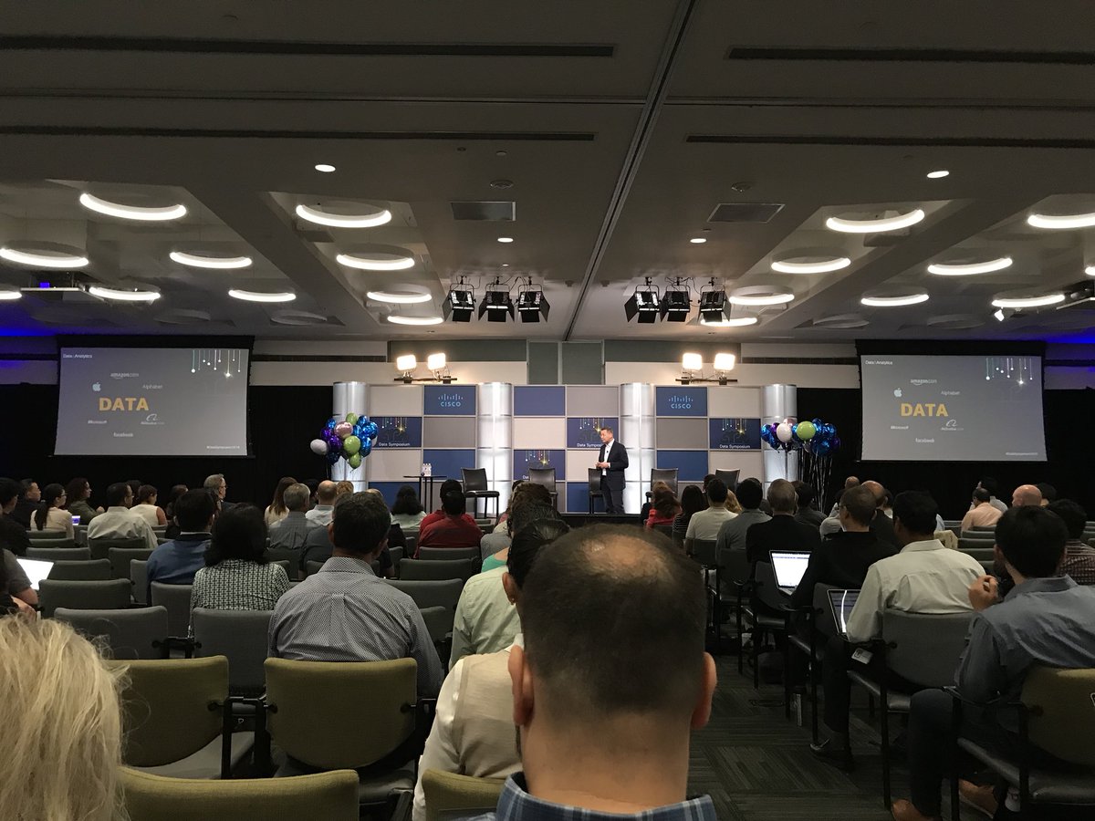 Runchicky's tweet photo. @datasymposium  are you?  Listening to Irving Tan discuss the importance of data insights. #Cisco https://t.co/hzi1PRsztc