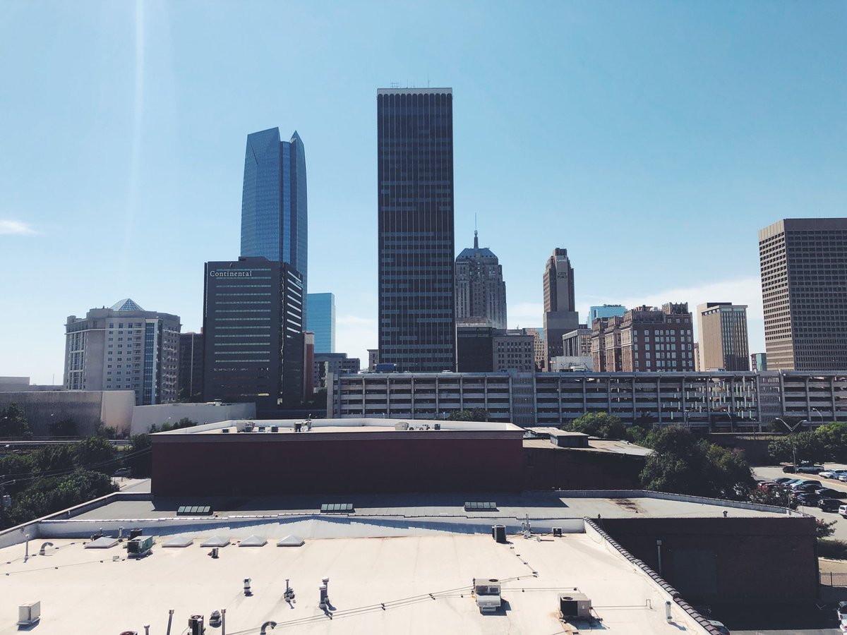 HIEBricktown's tweet photo. @VisitOKC What do we love the most? Our city View! #SeeOKC https://t.co/f16vW7i2Ef