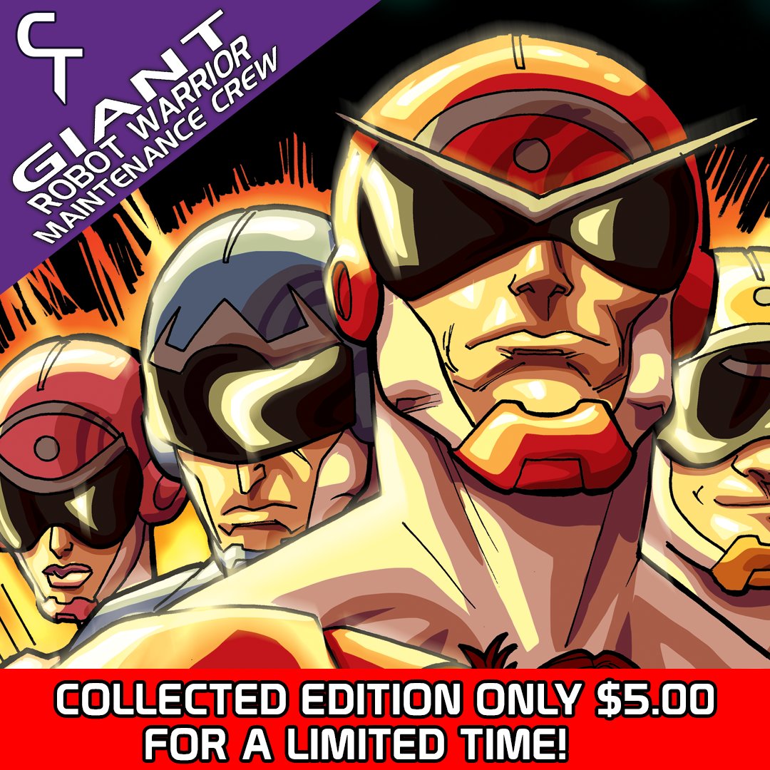 CosmicTimes's tweet photo. Time is running out on this incredible offer from the Cosmic Shop! Get the entire Giant Robot Warrior Maintenance Crew story in one volume for just $5.00 + S&H! Act quickly to take advantage of this great deal.
#BeCosmic #Comics #Robots #GRWMC
https://t.co/6aYqxk5gwd https://t.co/03aV5Qir1t