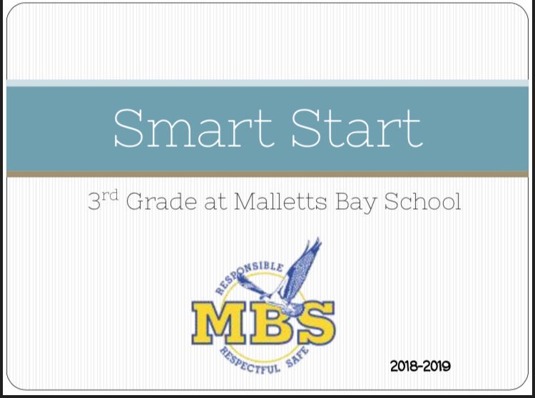 MarlowMathVT's tweet photo. Thank you to my new students and families for attending our Smart Start today! Don’t forget to get a good night’s sleep to ensure your brain is ready for the first day of school! #yesbrain #firstdayofthirdgrade https://t.co/UJ3rfU6KAY