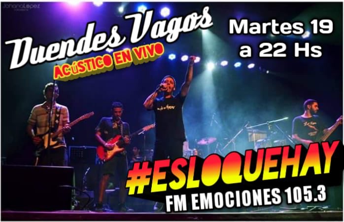 #HOY 📻 Escuchanos en vivo! Nota + acústico en ES LO QUE HAY! #Duendes15años