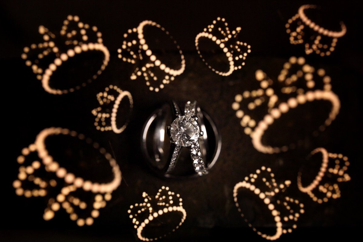 This #weddingring photo was inspired by the chandeliers in the Crown Room at <a href="/delcoronado/">Hotel del Coronado</a>. Created all in camera with a combined 11 #multipleexposure.
