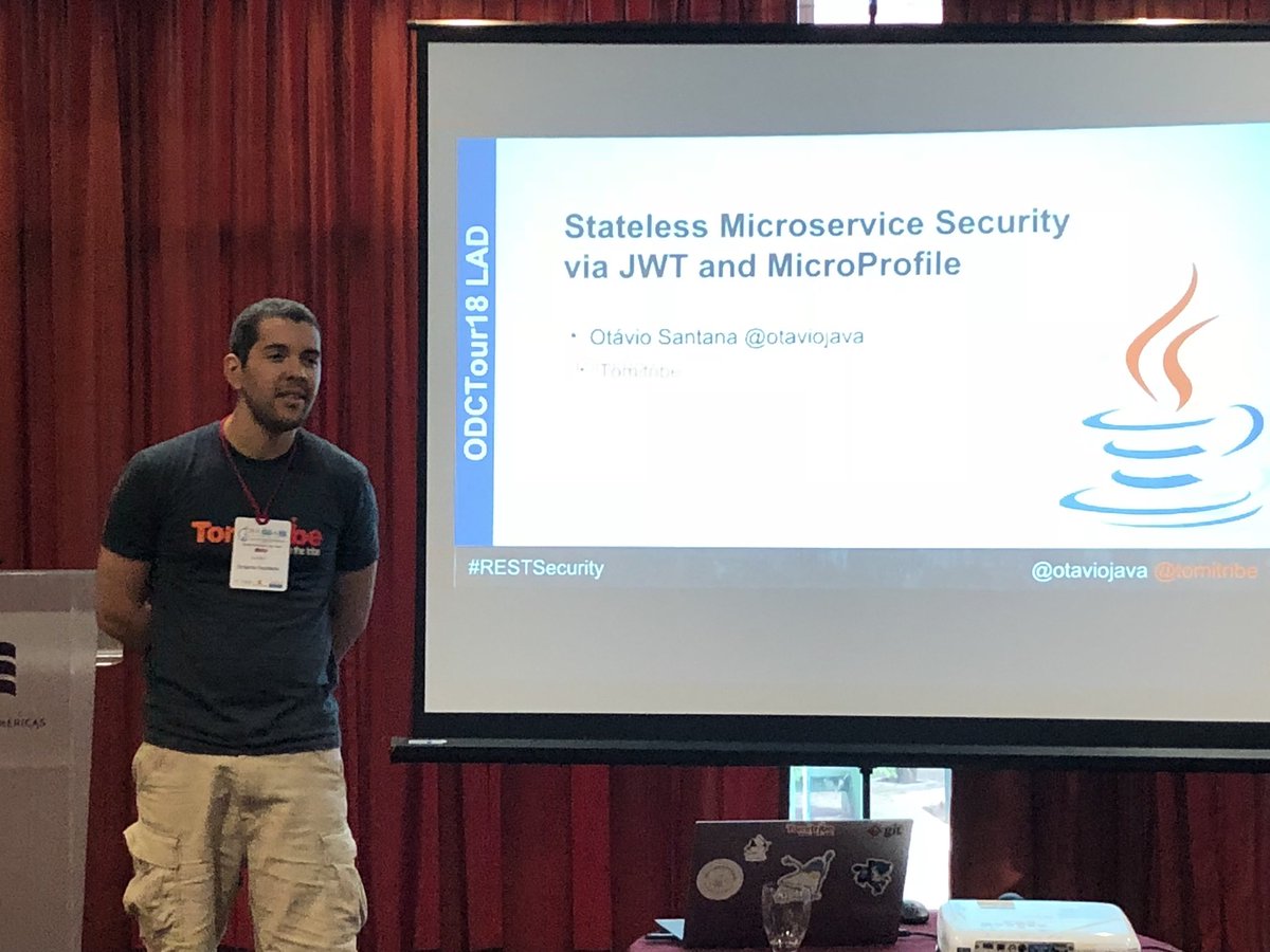 CesarHgt's tweet photo. @otaviojava presenting Stateless Microservice Security with @MicroProfileIO  JWT at #OracleDevTourLA2018 Guatemala. #RestSecurity #OracleDevTourLA2018 @OracleDevsLA @dev_champions @Java_Champions @tomitribe @guatejug https://t.co/GUdnIOzmcx
