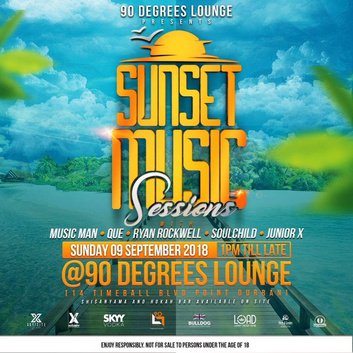 SoulChildDeejay's tweet photo. 90Degreeslounge presents to you our official launch &amp; #SunSetmusicSessions
7th &amp; 9th September.
14 Timeball Blvd, Point Waterfront, Durban.
our new home! Shisa Nyama, Lovers of Food, Cigar Bar, Hubblys, and amazing Drinks specials and packages!
#90degreeslounge #thefamo https://t.co/gybDUfXbxo