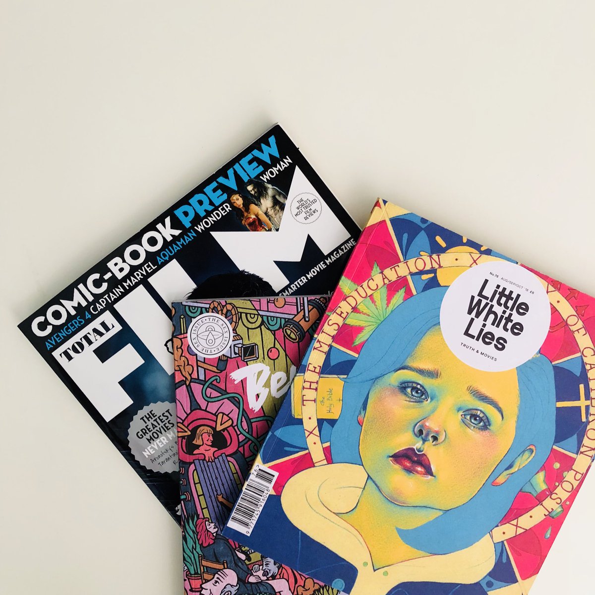 Leaving London with three essentials beach reads... <a href="/totalfilm/">Total Film</a> <a href="/LWLies/">Little White Lies</a> <a href="/beneficialmag/">Beneficial Shock!</a>