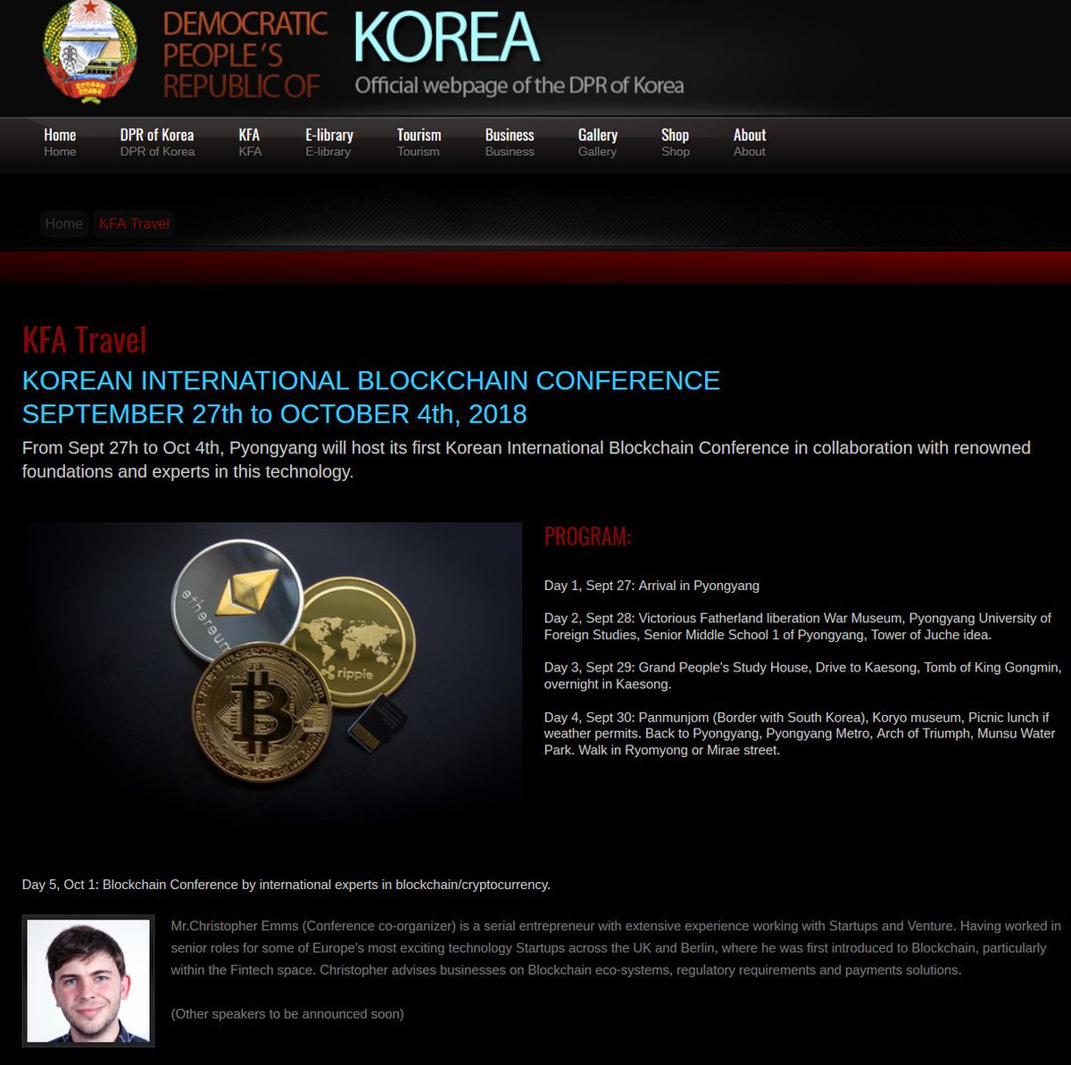 Coinmarkettable's tweet photo. #NorthKorea is seemingly making bid toenter the world of cryptocurrencies and blockchain technology. https://t.co/QhtpVZNg0H