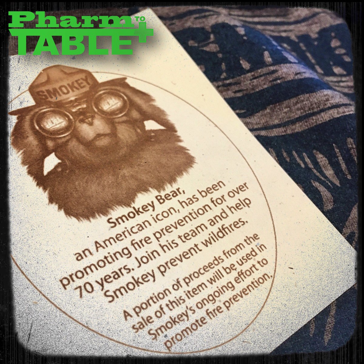 PharmToTableOR's tweet image. Keep it green! We are donating a portion of the sale of Smokey Bear merch. Come in and check out our selection
