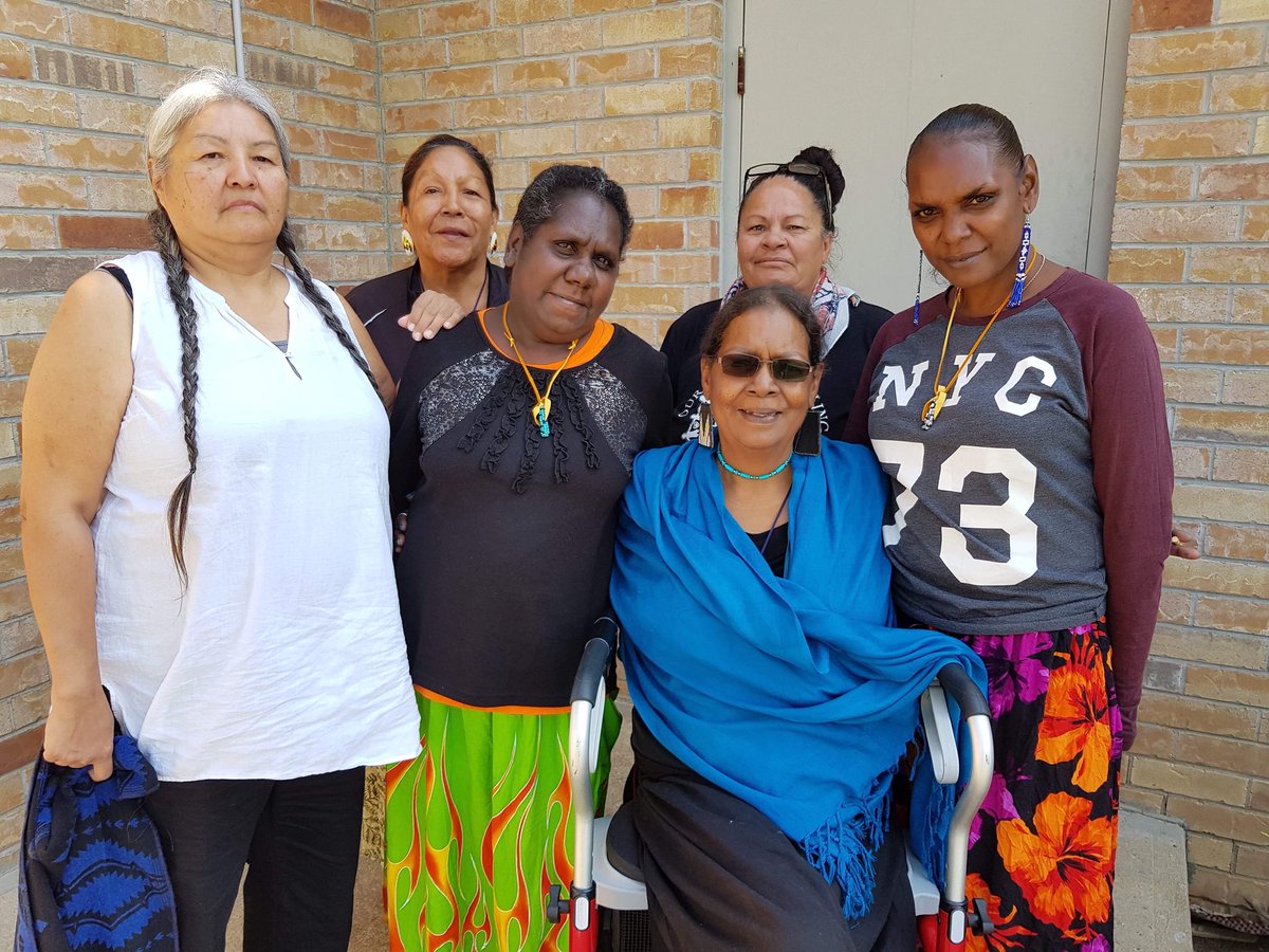 IndigenousX's tweet photo. Before moving back to Woorabinda Sharon was invited to be a guest speaker at the Caring for Kin, Confronting Global Disruptive Change Women's Gathering this month at Six Nations Territory, Ohsweken, Ontario Canada. @IndigenousXca @SharonKinchela #WoorabindaStories https://t.co/aCHcvVdKP5