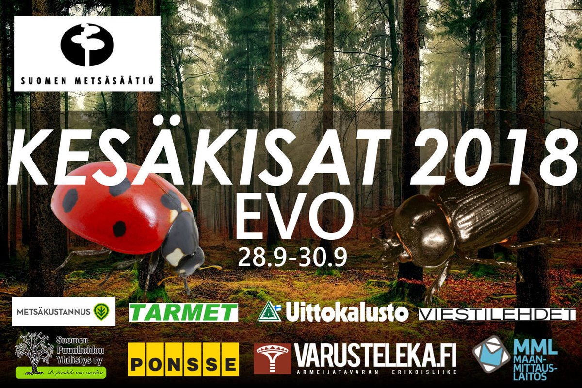 MEOLry's tweet photo. Liput kesäkisoihin nyt saatavilla verkkokaupastamme! https://t.co/81E92SFEzl #kesäkisat18 #evo @mmsaatio @Ponsse @Varusteleka @Maanmittaus @PuunhoitoSPYry @metsakustannus #viestilehdet #tarmet #uittokalusto https://t.co/Q69UvE2b67