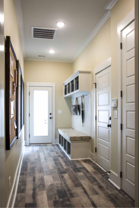 FieldingHomes's tweet photo. #BacktoSchool means back(pack)s are going to be thrown all over the house (along with shoes, notebooks, soccer cleats and everything else your kids bring home). But with a #dropzone like this one - you’ll never feel unorganized again! https://t.co/szHSkafi5m