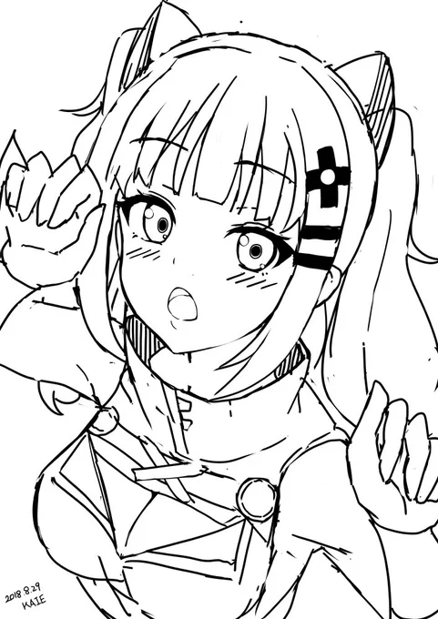 輝夜月ちゃん落書き! 