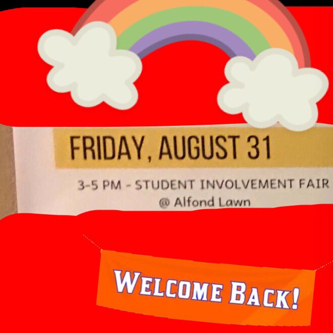 The student involvement fair is this FRIDAY on the Alfond lawn from 3-5, come join us to learn more info about the club, meeting times and grab a cool button or pin! See you there! 🏳️‍🌈