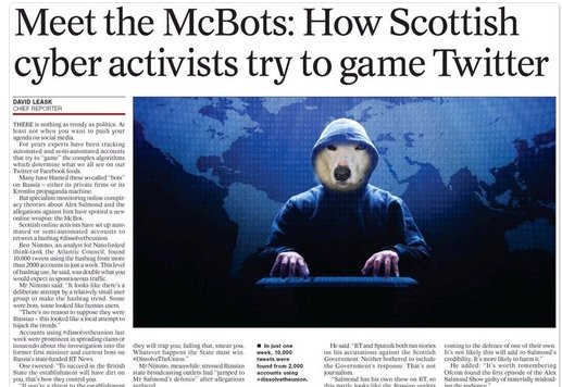 DAoidh's tweet photo. Now...I'm nae detective....but @Blazespage thinks he kens wha this #DissolveTheUnion 'bot' may be.... @WiiShiite https://t.co/XT2ZC9chzS