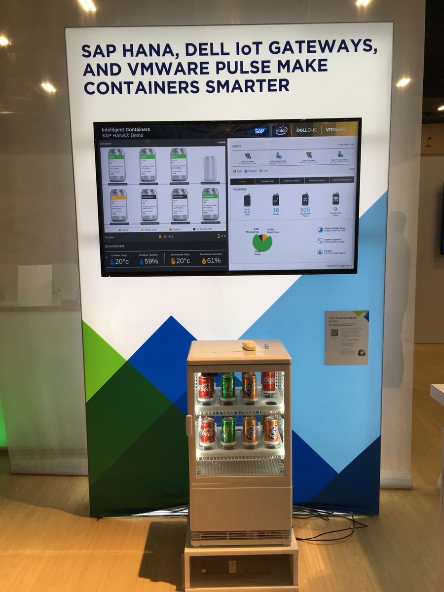 PDX_Reporter's tweet photo. .@ProwessConsult is proud to be supporting @SAP @intel @VMware and @DellEMC at #VMworld2018 with a compelling ‘intelligent container’ #InternetOfThings demo — #IoT #SAPHANA @SAPInMemory https://t.co/ImXMXujJni