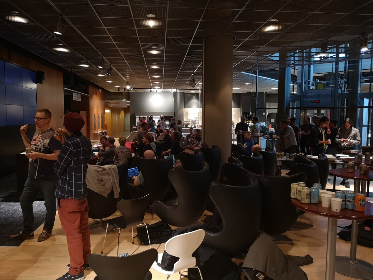 dcorbacho's tweet photo. #helsinkijs at Sanoma offices ๐ https://t.co/O6rjA19uM1