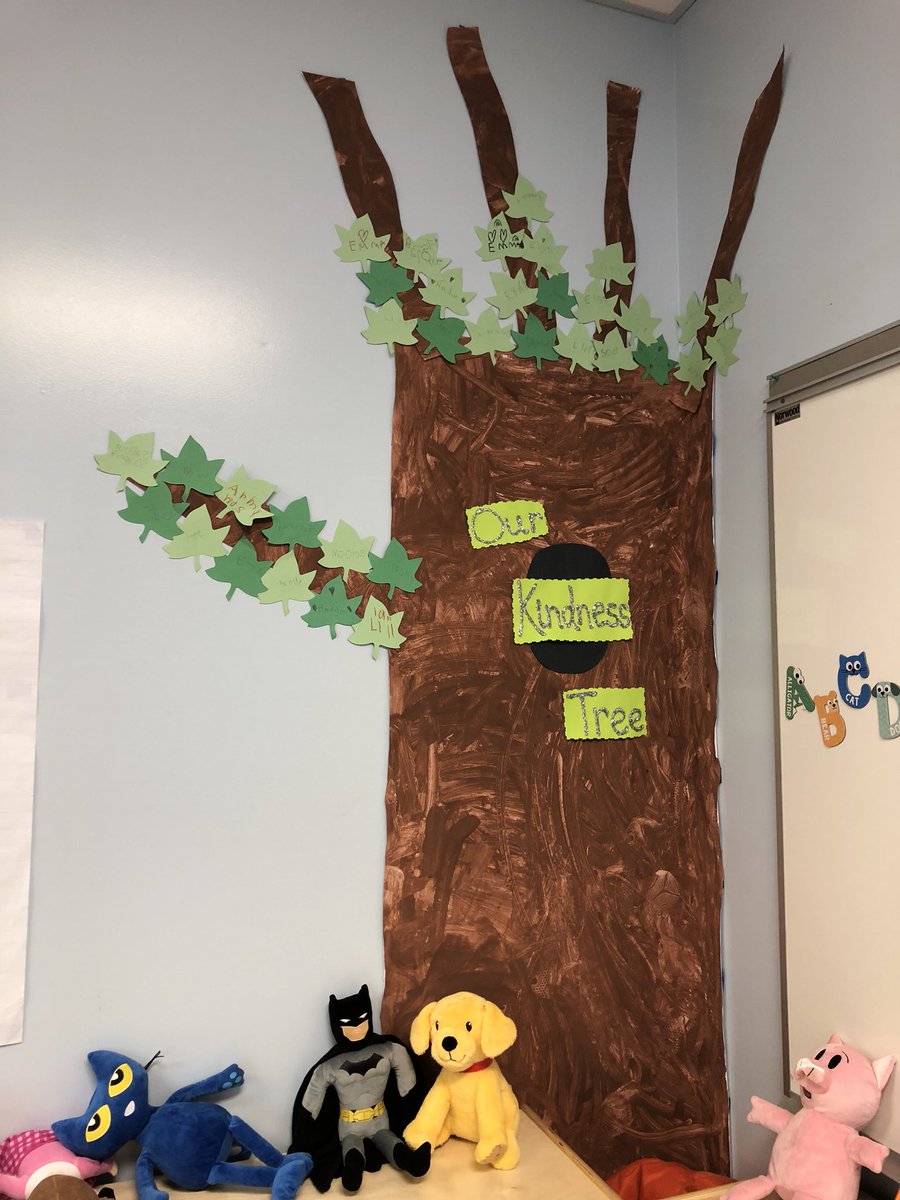 KinderKaneKW's tweet photo. Our #kindnesstree is growing!!! #KindnessMatters #kindnesscounts #bekind #scsctw #jellyclass @ElisaJannes https://t.co/SY9lZ378Er